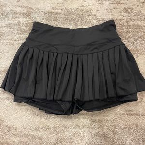 Gold Hinge Pleated Tennis Skirt